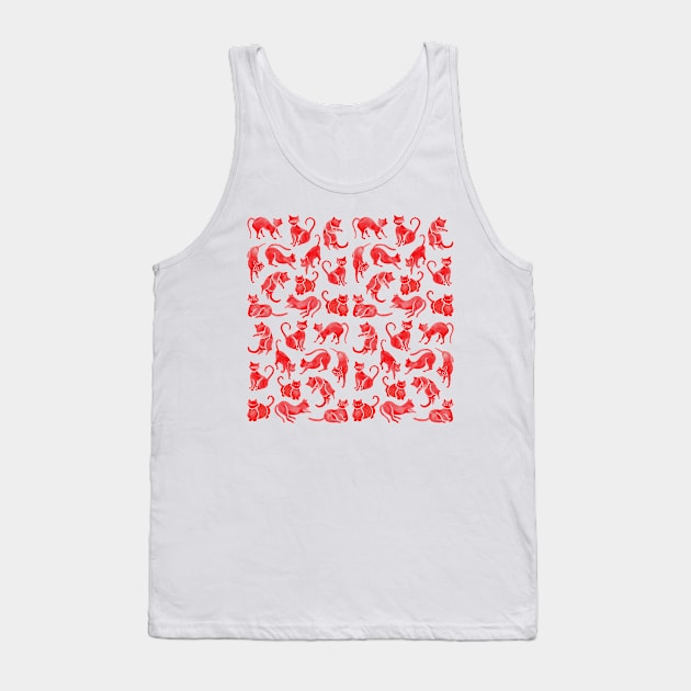 red cat positions Tank Top by CatCoq